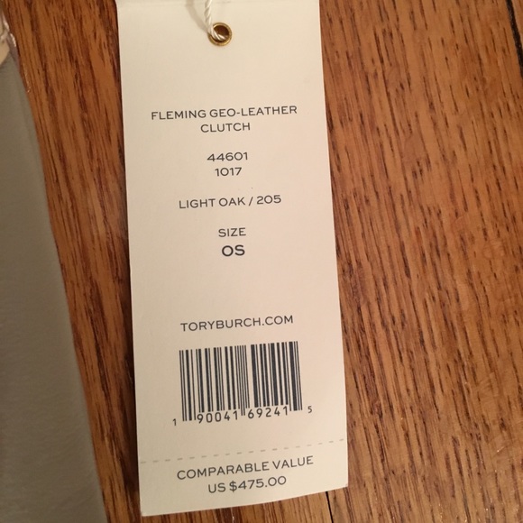 NWT Tory Burch Authentic Fleming Geo Bag/Clutch - Picture 4 of 8